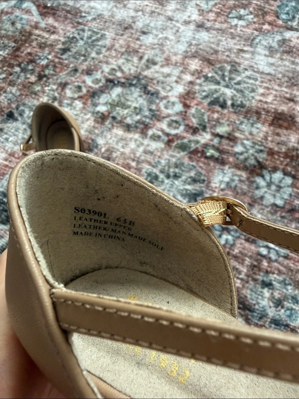 Bloch T-Strap Ankle Strap Heels in Tan